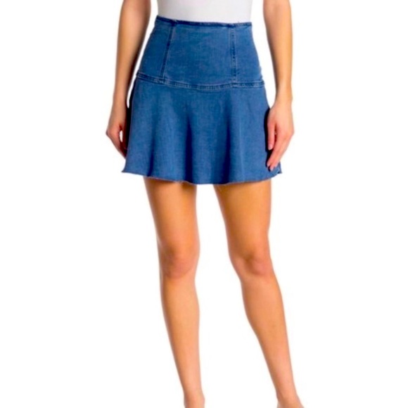 Free People Dresses & Skirts - Free People Highlands Denim Mini Skirt Sz 6
